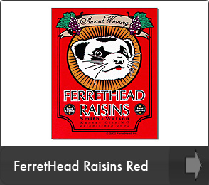 FerretHead Raisins Design - Red